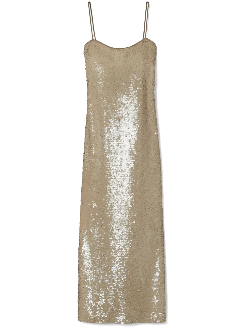 Tory Burch sequinned midi dress - Neutrals
