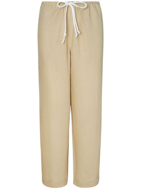 Tory Burch linen straight trousers Women