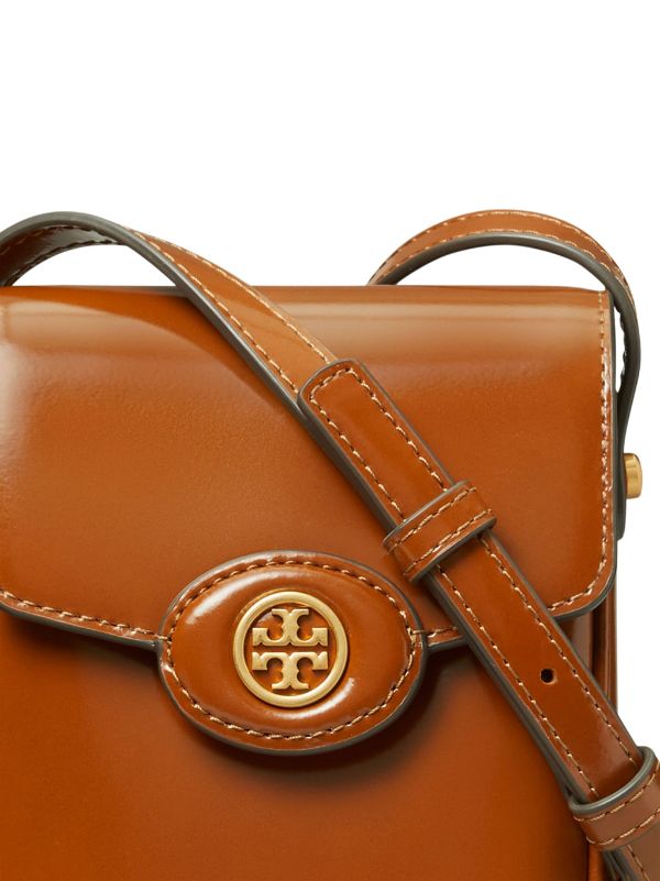 Tory Burch Robinson Phone Cross Body Bag | Brown | FARFETCH AO