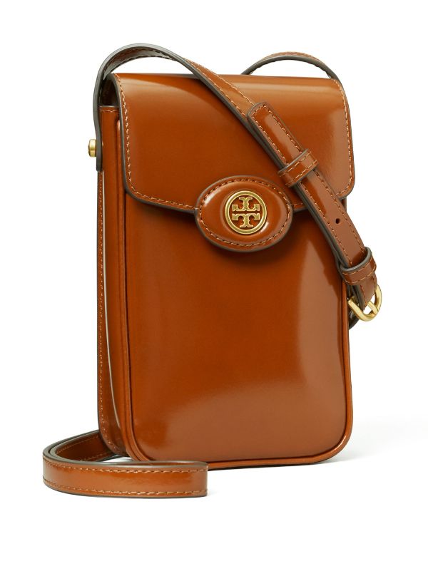 Tory Burch Robinson Phone Cross Body Bag | Brown | FARFETCH AO