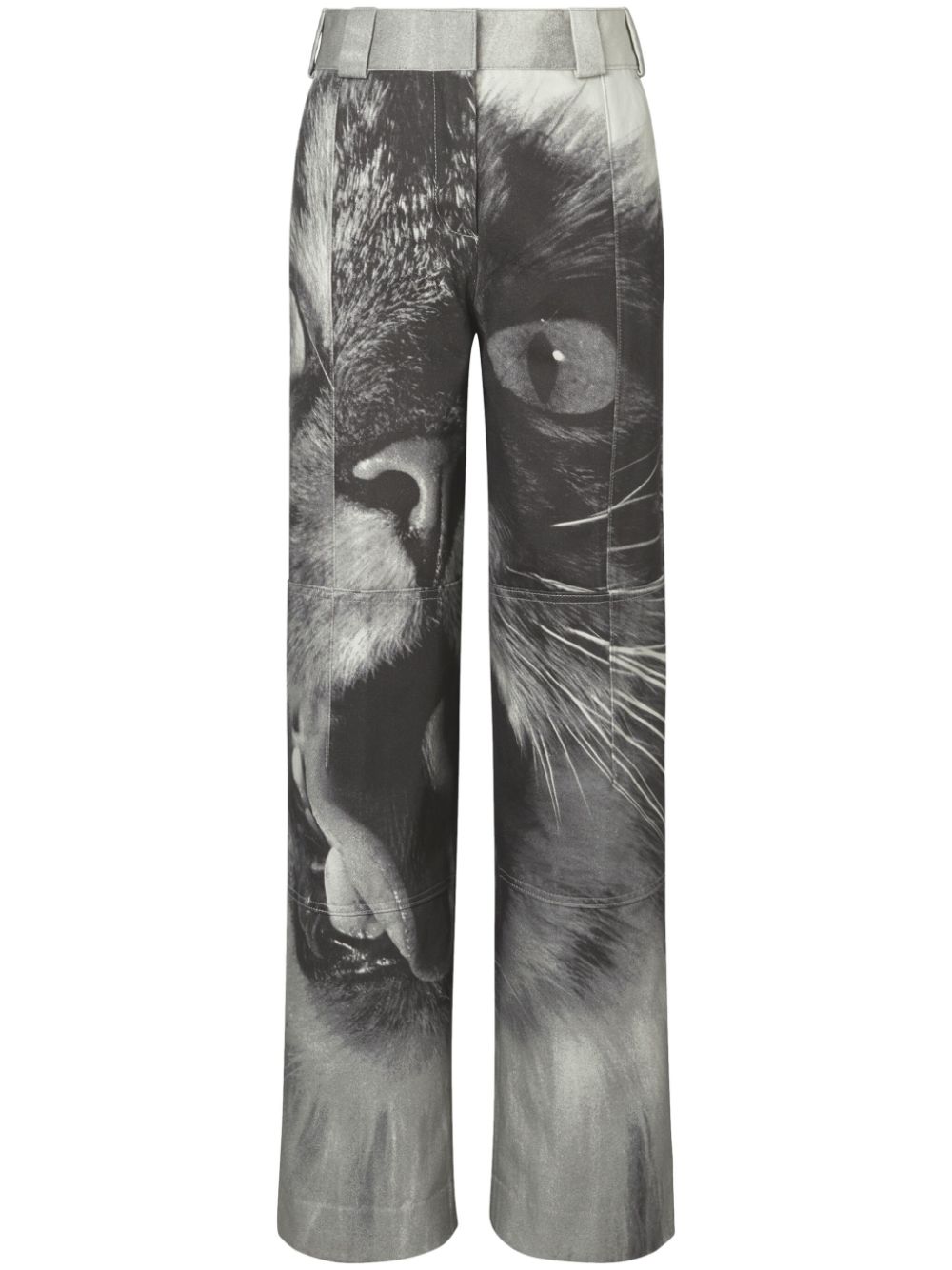 cat-print cargo trousers