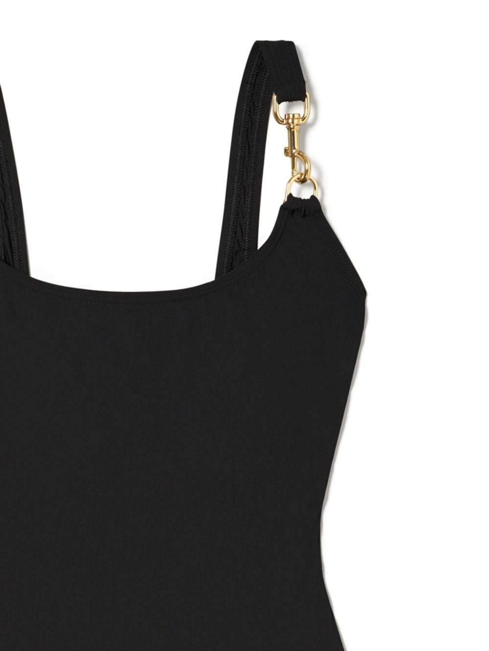 Shop Tory Burch Clip One-piece Swimsuit In Black