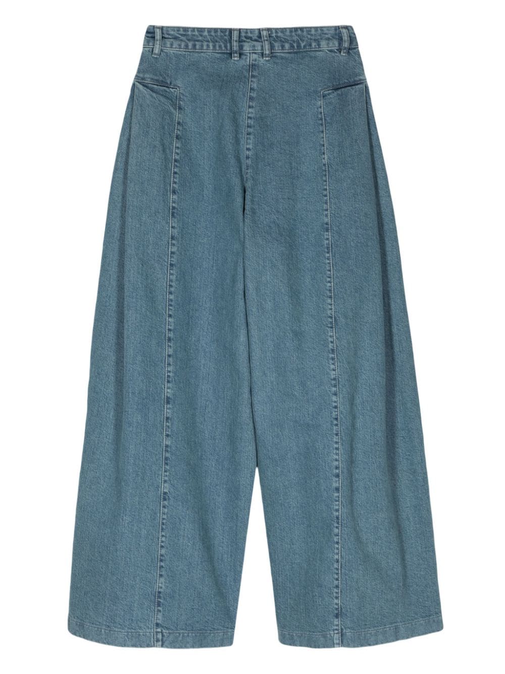 Shop Remain Mid-rise Wide-leg Jeans In Blue