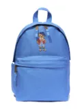 POLO RALPH LAUREN KIDS Teddy-embroidered cotton backpack - Blue