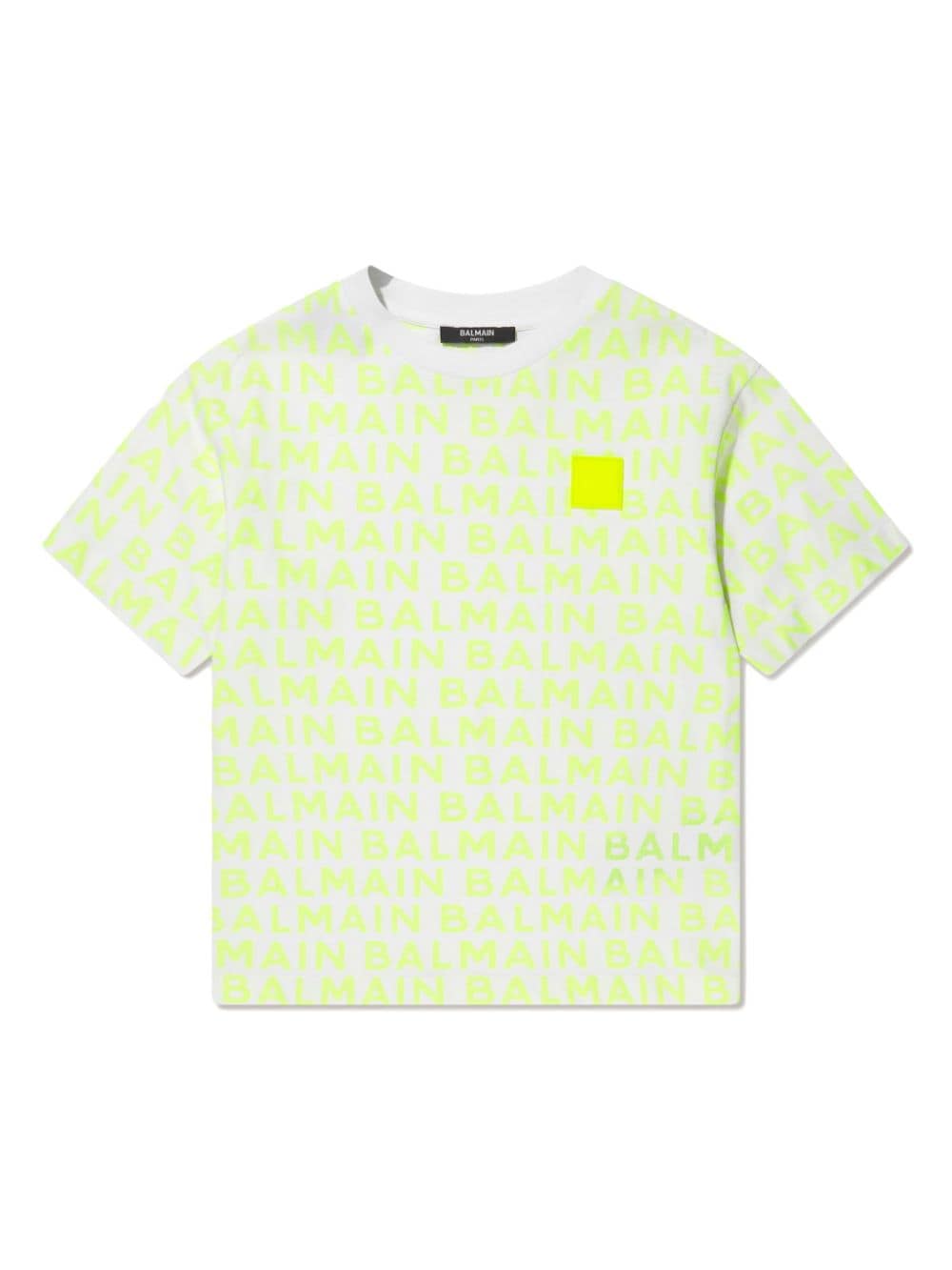 Image 1 of Balmain Kids logo-print cotton T-shirt