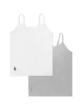 POLO RALPH LAUREN KIDS Polo Pony cami top (pack of two) - Grey
