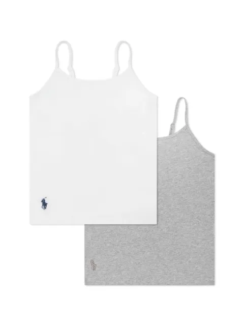 POLO RALPH LAUREN KIDS pack de dos tops con logo bordado