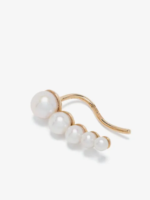 Sophie Bille Brahe Petite Croissant Japonais freshwater pearl single earring