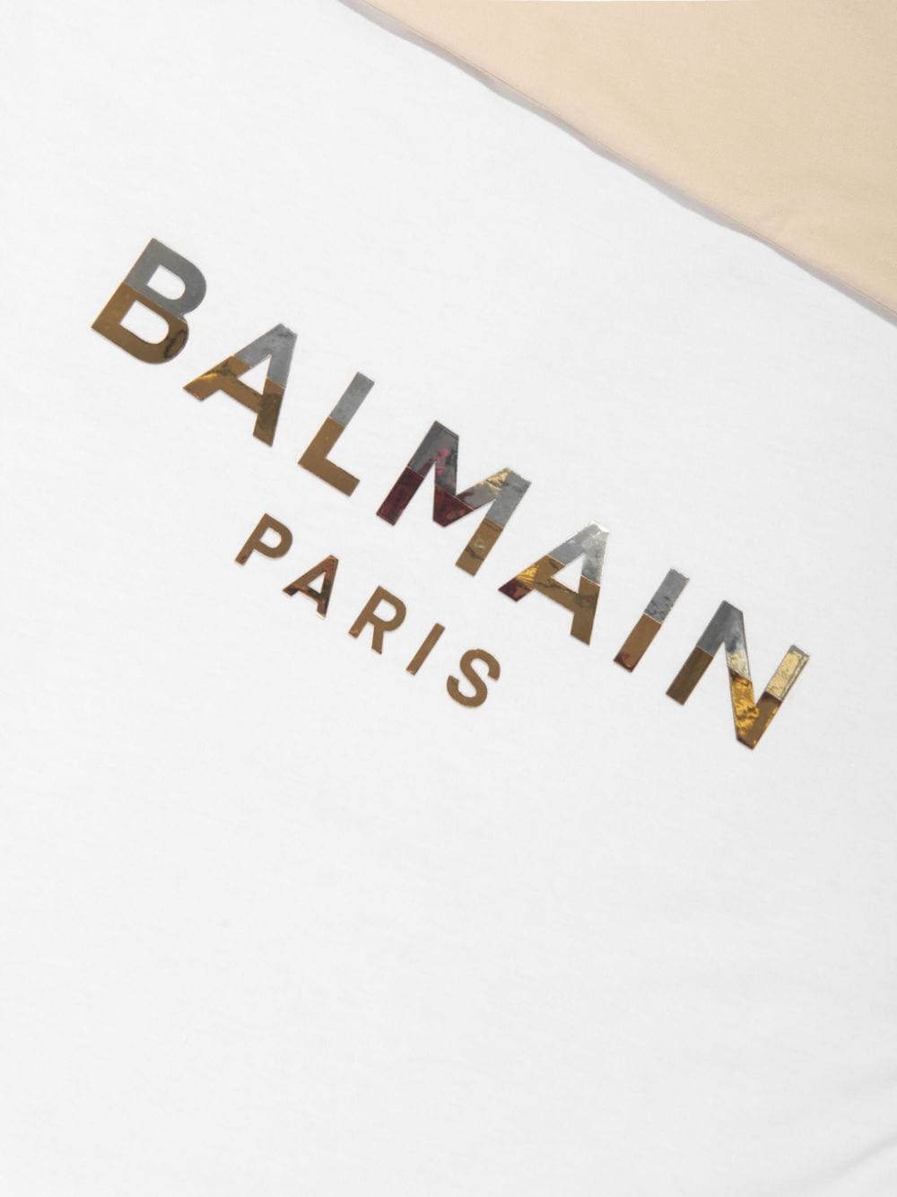 Shop Balmain Logo-print Cotton Sleep Bag In White