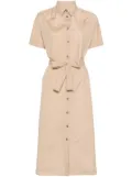 Peserico short-sleeve shirt dress - Neutrals