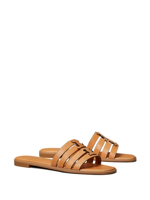 Tory Burch Ines Cage Slides | Brown | FARFETCH