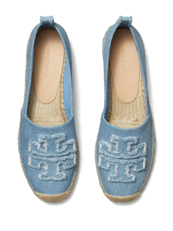 Tory Burch Double T Espadrilles Blue FARFETCH AE