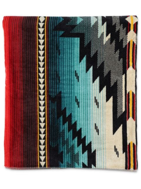 Pendleton  geometric jacquard cotton towel