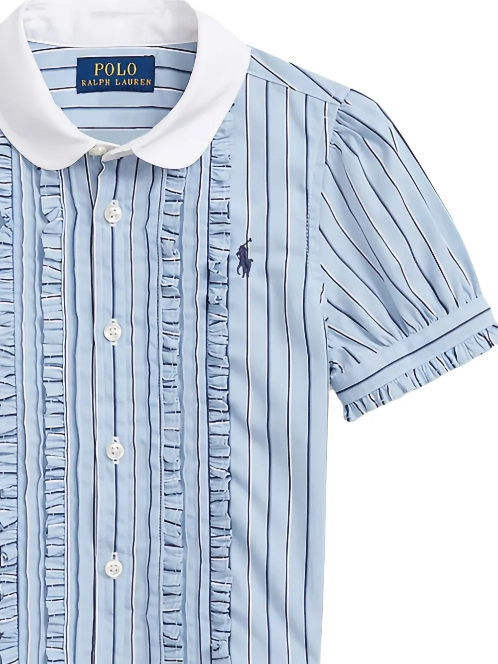 POLO RALPH LAUREN KIDS Gestreepte jurk Blauw