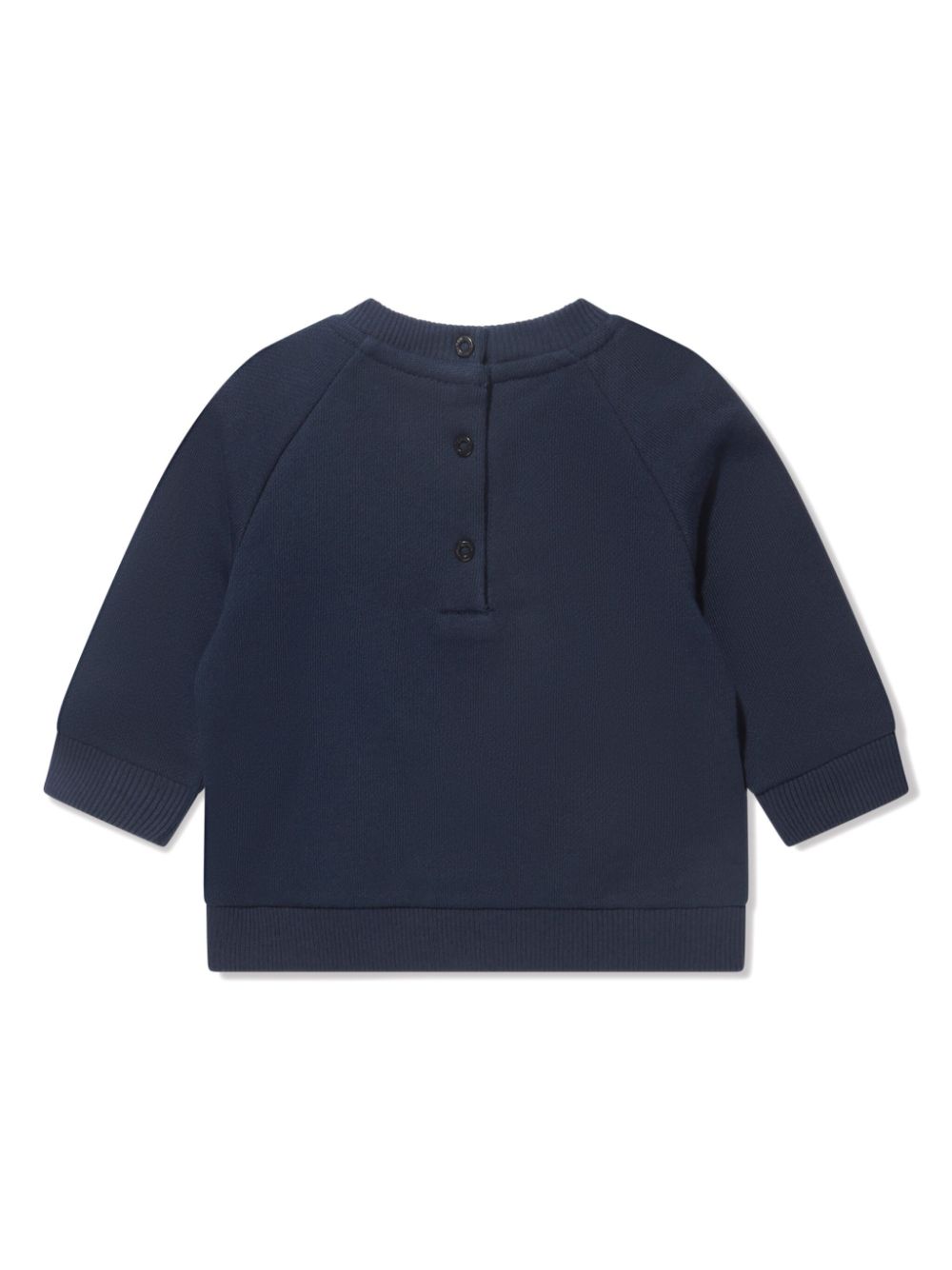 Shop Balmain Logo-print Sweatshirt In 蓝色