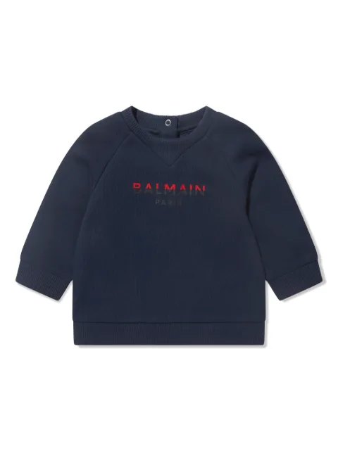 Balmain Kids logo-print sweatshirt