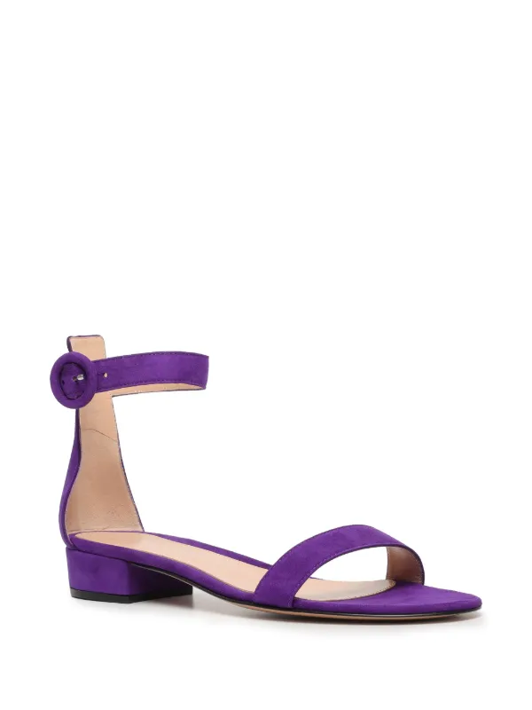 Gianvito Rossi Portofino Sandals Purple FARFETCH CA