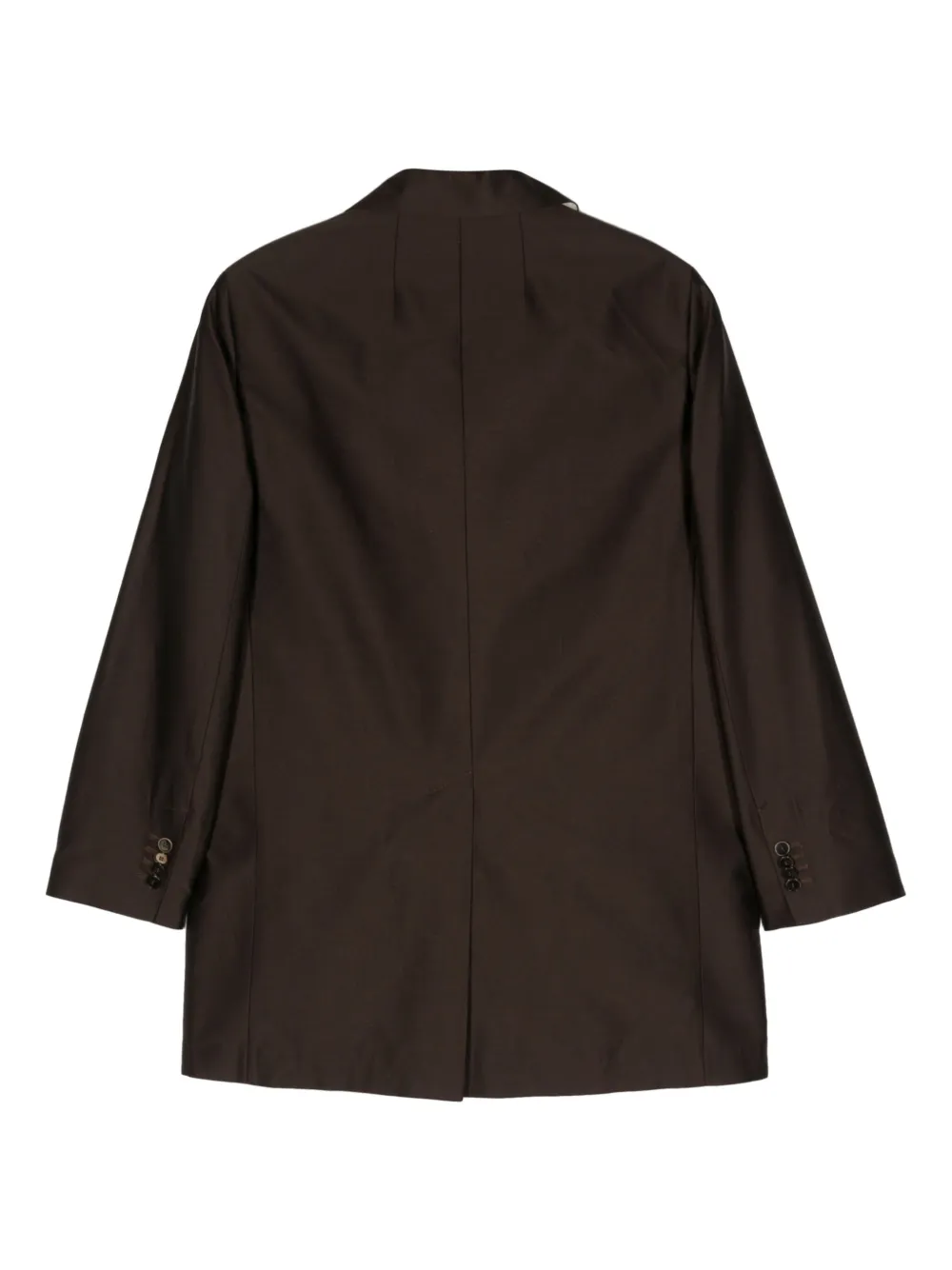 Barena textured single-breasted blazer - Bruin