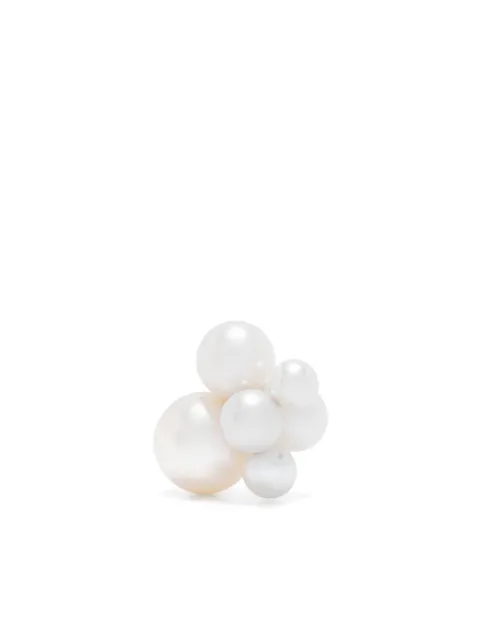 Sophie Bille Brahe 14kt yellow gold Bise freshwater pearls single earring