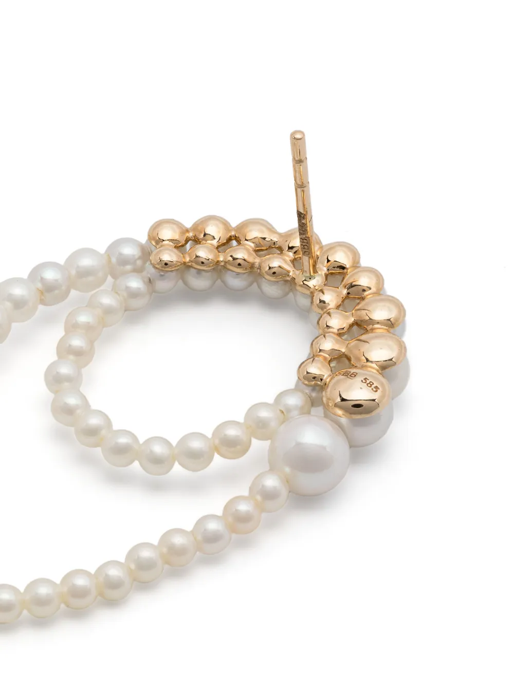 Sophie Bille Brahe Orecchino Embrassée in oro giallo riciclato 14kt | Gioielleria semi-preziosa | Image 4