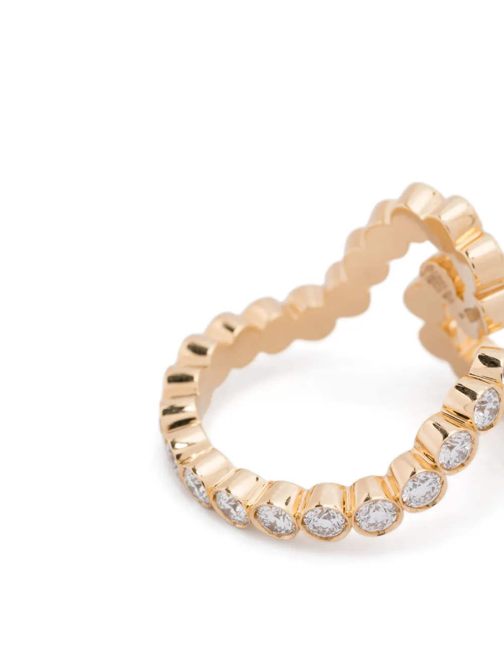 Sophie Bille Brahe 18k Recycled Yellow Gold Gaia Ensemble Diamond Ring In Gold