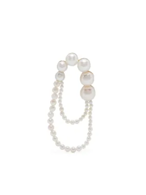 Sophie Bille Brahe Rosette De Perles パール ピアス 14Kイエロー