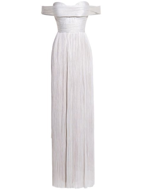 Maria Lucia Hohan Theia pleated gown 