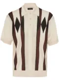 Prada argyle-knit cashmere polo top - Neutrals