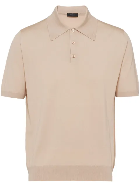 Prada short-sleeve wool polo shirt