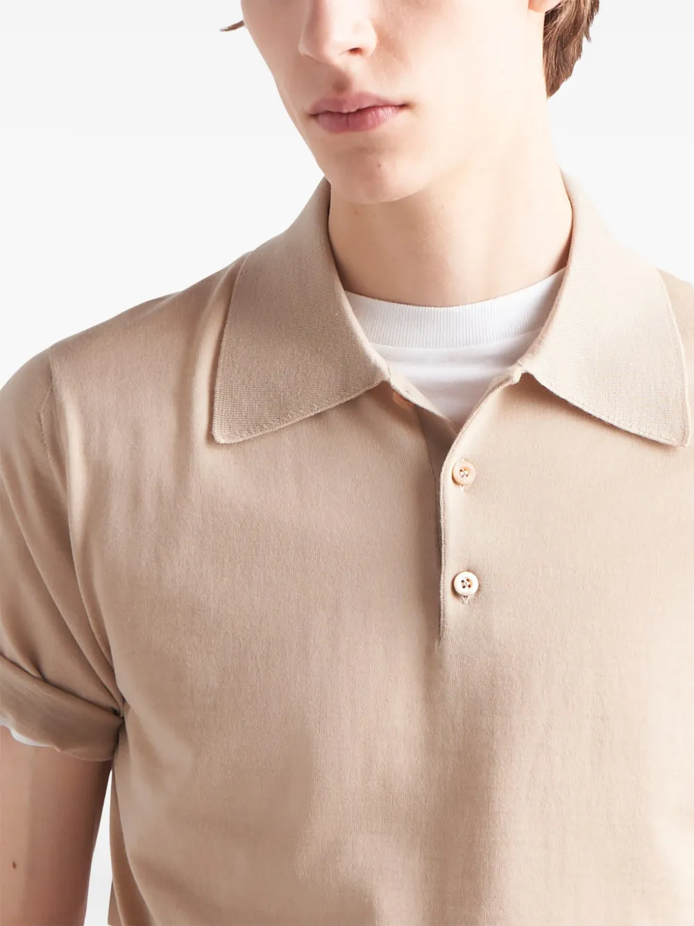 Prada Wollen poloshirt Beige