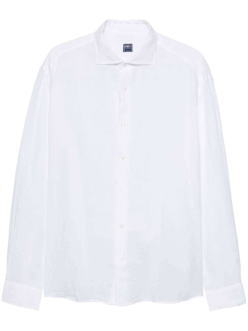 Fedeli Phil Linen Shirt In White