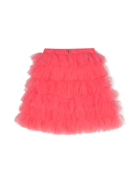 TWINSET Kids falda de tul con volantes