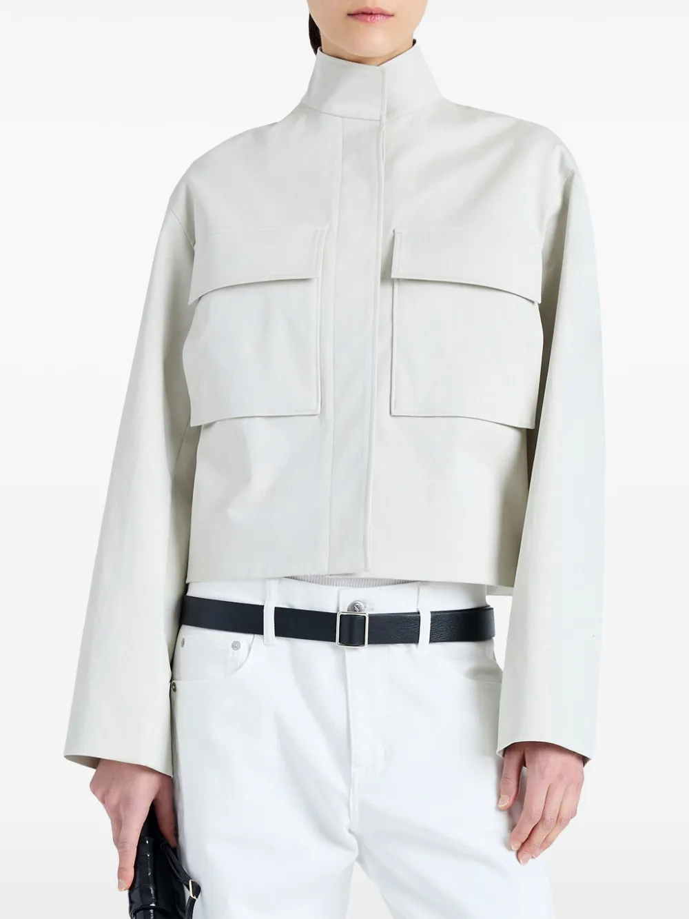 Proenza Schouler Dylan Cotton Jacket In Neutrals