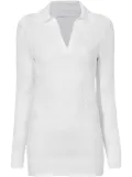 Proenza Schouler White Label Agnes zig-zag pointelle knitted jumper