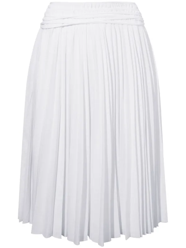 Proenza Schouler Margo Pleated Skirt in White