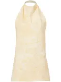 Proenza Schouler Theda abstract-pattern print top - Yellow