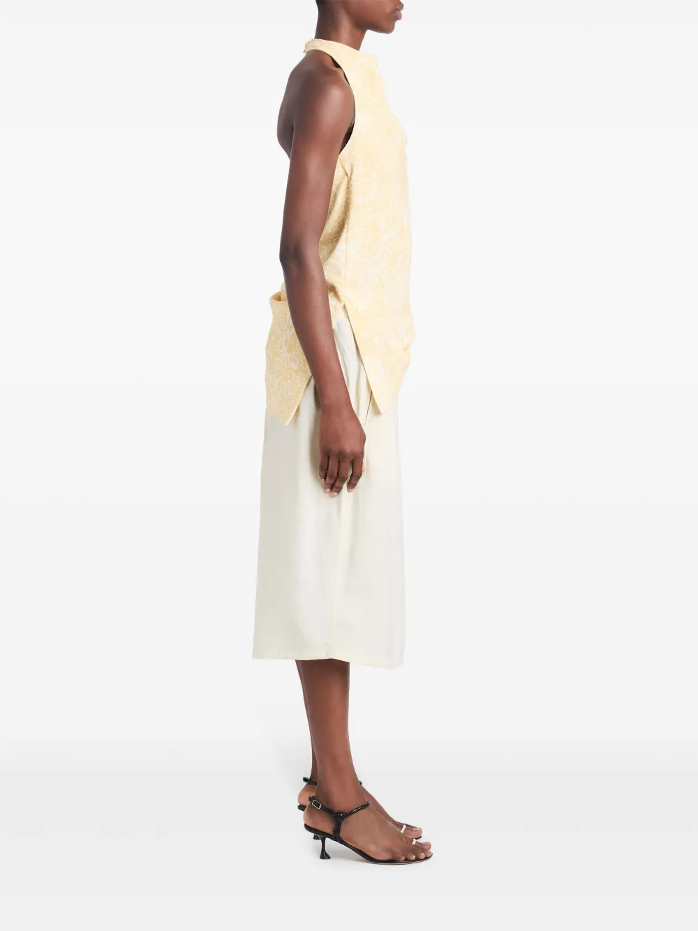 PROENZA SCHOULER THEDA ABSTRACT-PATTERN PRINT TOP