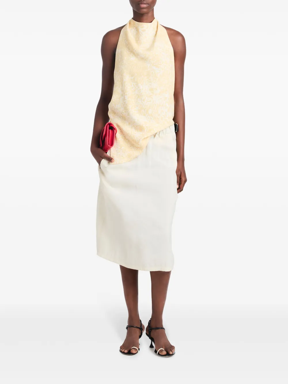 Proenza Schouler haut Theda à motif abstrait | Débardeurs | Image 2