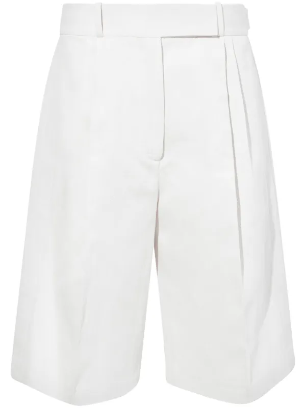 Proenza Schouler プリーツ ハーフパンツ Proenza Schouler プリーツ ハーフパンツ | ホワイト | FARFETCH JP