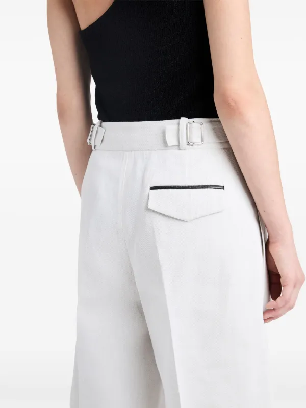 Proenza Schouler プリーツ ハーフパンツ Proenza Schouler プリーツ ハーフパンツ | ホワイト | FARFETCH JP
