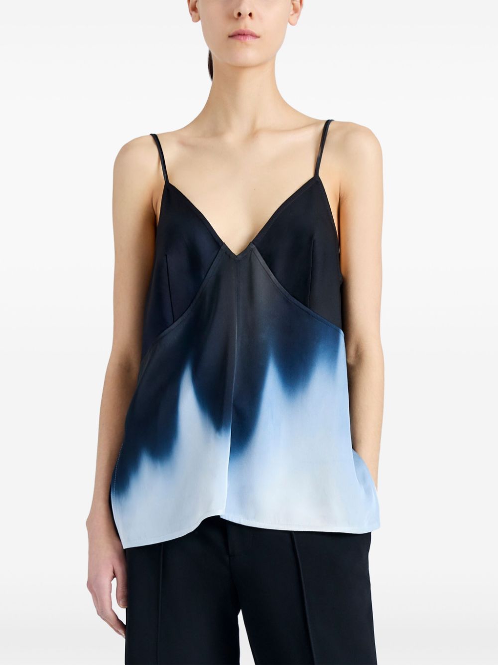 Shop Proenza Schouler Gradient Effect Sabine Top In Blue