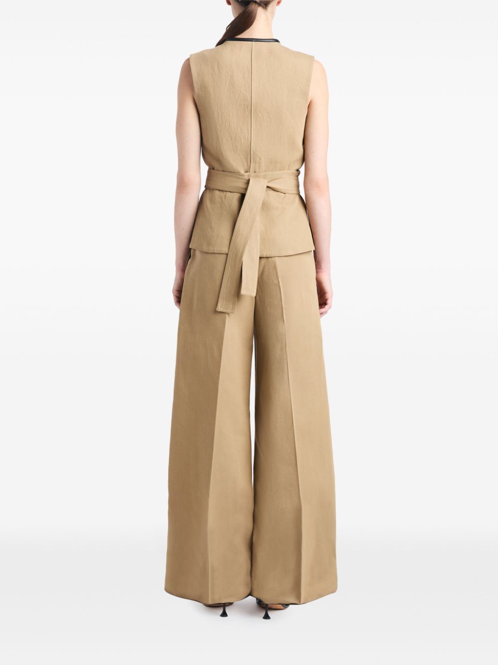 Shop Proenza Schouler Elliot Cotton-blend Blouse In Neutrals