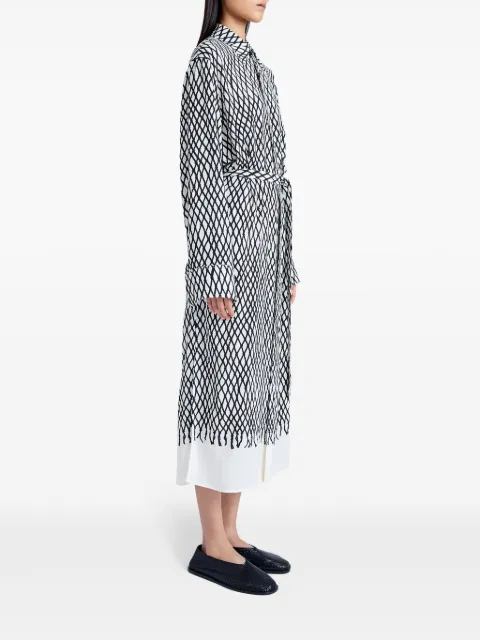 Proenza Schouler Bailey abstract-print midi dress R2433012BYP137 - 2