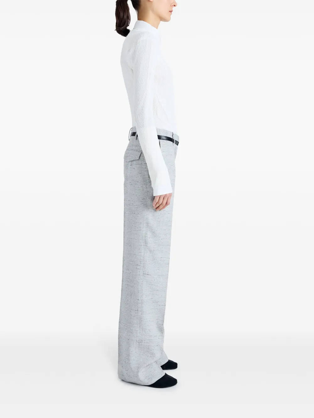 Proenza Schouler Aiden melange wide-leg trousers Women