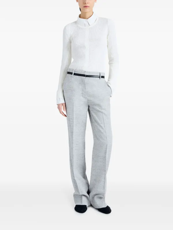 Proenza Schouler Aiden ワイドパンツ | グレー | FARFETCH JP