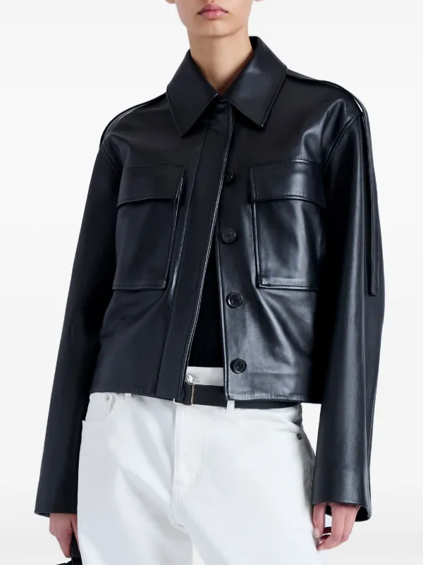 Proenza Schouler Dylan Leather Jacket | Black | FARFETCH