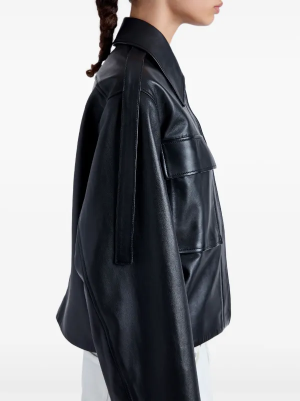 Proenza Schouler Dylan Leather Jacket | Black | FARFETCH