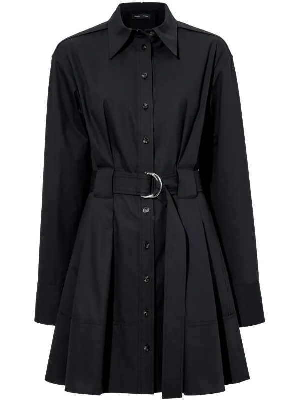 オールインワン・サロペット Proenza Schouler Printed Long Sleeve Shirtdress 18895863_44176740_600.jpg