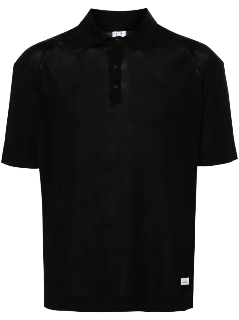 C.P. Company fine-knit short-sleeve polo shirt 