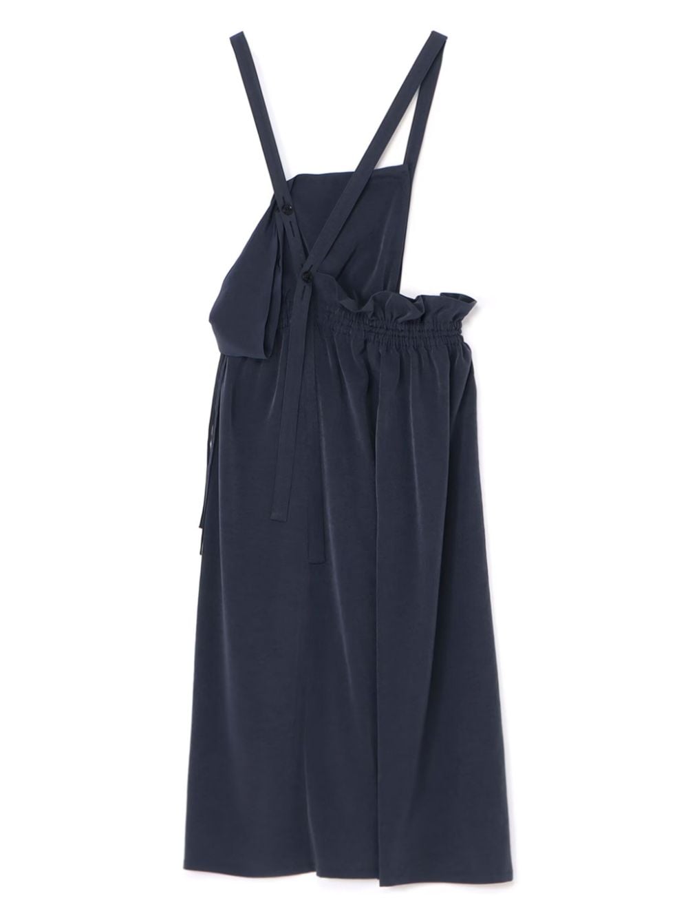 Shop Y's Asymmetric Ruffled Midi Skirt In Blue